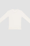BASERANGE Classic Bamboo Fiber Bamboo Cotton Long Sleeve T-Shirt Series Collection Round Neck Bottoming Shirt France BAS-TOLS-BL-000-UNDYED